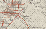 1916 Map of Orange County California