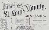 1920 Map of Saint Louis County Minnesota