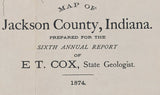 1874 Map of Jackson County Indiana