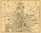 1887 Map of Beloit Wisconsin