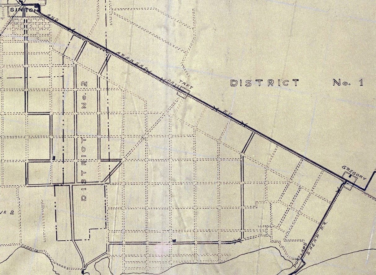 1918 Map of San Patricio County Texas