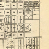 1926 City Map of Antigo Wisconsin