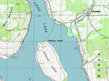 1986 Map of Long Lake Aroostook County Maine