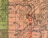 1908 Farm Line map of Langlade County Wisconsin