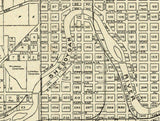 1914 Town Map of Sheboygan Wisconsin
