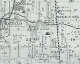 1875 Map of Liberty and Lemon Township Butler County Ohio