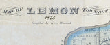 1875 Map of Liberty and Lemon Township Butler County Ohio