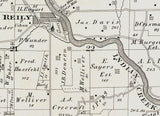 1875 Map of Reily Township Butler County Ohio