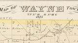 1875 Map of Wayne Township Butler County Ohio