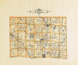1914 Map of Union Township Butler County Ohio