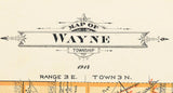 1914 Map of Wayne Township Butler County Ohio