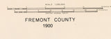 1900 Map of Fremont County Wyoming