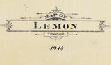 1914 Map of Madison and Lemon Township Butler County Ohio