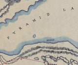 1865 Map of Pyramid Lake Indian Reservation Nevada