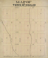 1881 Map of Hidalgo Gunnison County Colorado