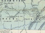 1792 Map of Indian Territory Changes and Names of Pennsylvania