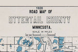 1920 Map of Ottertail County Minnesota