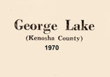 1970 Map of George Lake Kenosha County Wisconsin