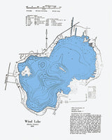 1970 Map of Wind Lake Racine County Wisconsin