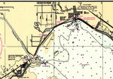 1996 Nautical Chart Map of Lake Okeechobee Florida