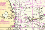 1996 Nautical Chart Map of the Florida Peninsula