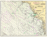 1996 Nautical Chart Map of the Suwannee Sound Florida Region Gulf of Mexico Suwannee River