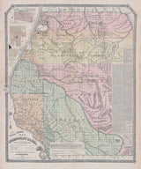 1865 Map of Humboldt County California
