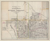 1878 Map of Albany and Laramie County Wyoming