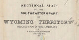 1878 Map of Albany and Laramie County Wyoming