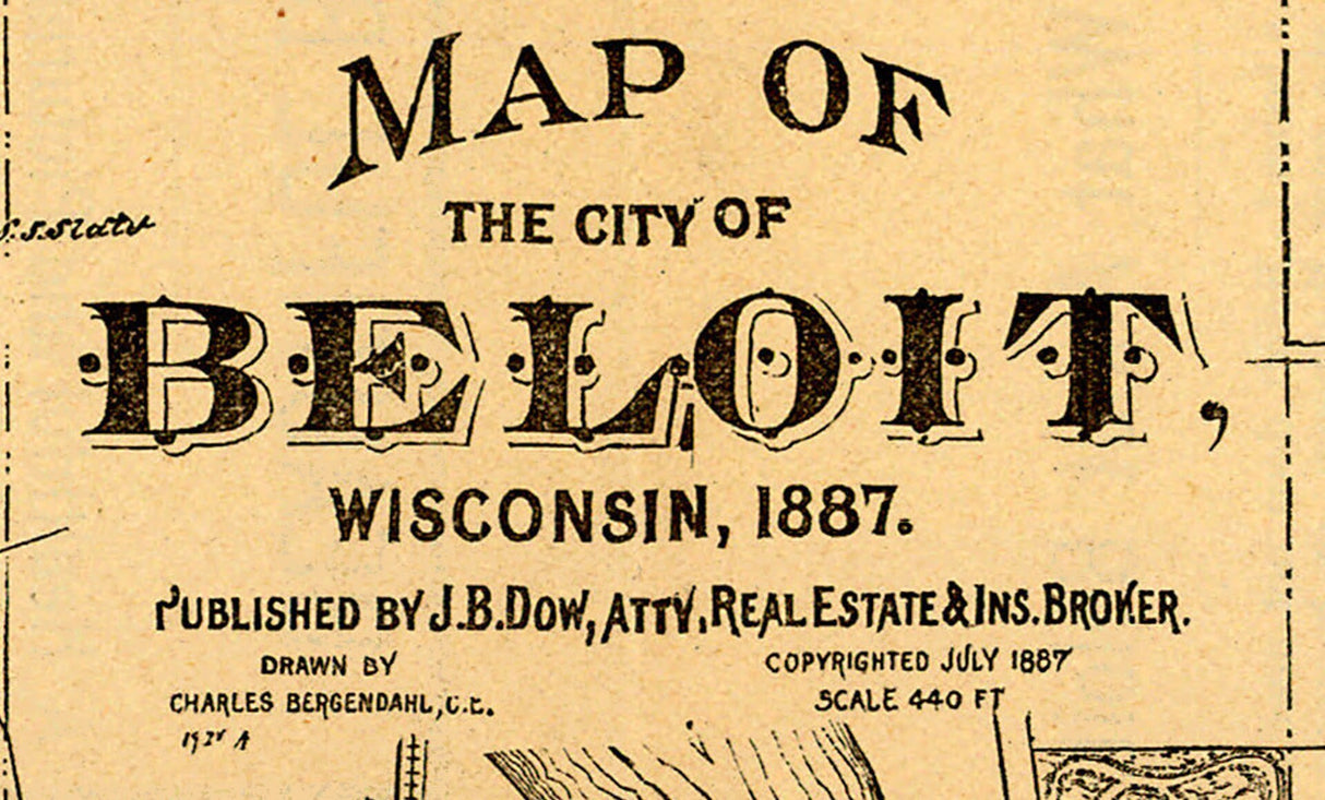 1887 Map of Beloit Wisconsin