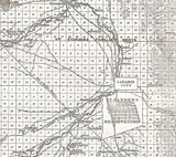 1890 Map of Albany County Wyoming