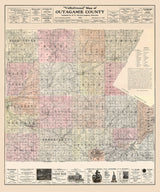 1903 Farm Line Map of Outagamie County Wisconsin