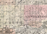 1903 Farm Line Map of Outagamie County Wisconsin