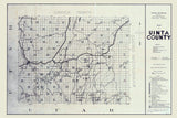 1936 Map of Uinta County Wyoming Oil & Gas Well Locations