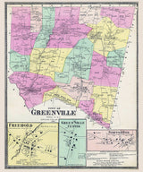 1867 Map of Greenville Greene County New York