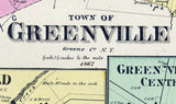 1867 Map of Greenville Greene County New York