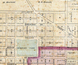 1861 Map of Kenosha Wisconsin