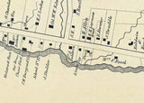 1867 Town Map of Jewett and Hunter Greene County New York