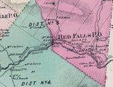 1867 Town Map of Prattsville Greene County New York