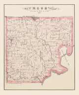 1875 Map of Ross Township Butler County Ohio