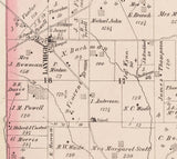 1875 Map of Ross Township Butler County Ohio
