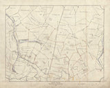 1906 Farm Line Map of Menallen Township Fayette County Pa Route 40 Area