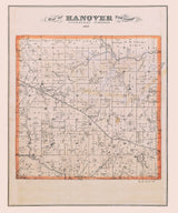 1875 Map of Hanover Township Butler County Ohio