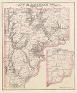 1875 Map of Madison Township Butler County Ohio