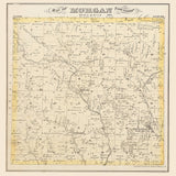 1875 Map of Morgan Township Butler County Ohio