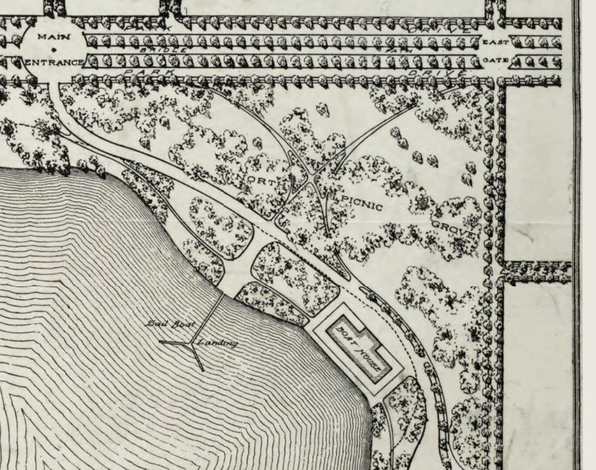 1913 Map of Lake Nokomis Hennepin County Minnesota