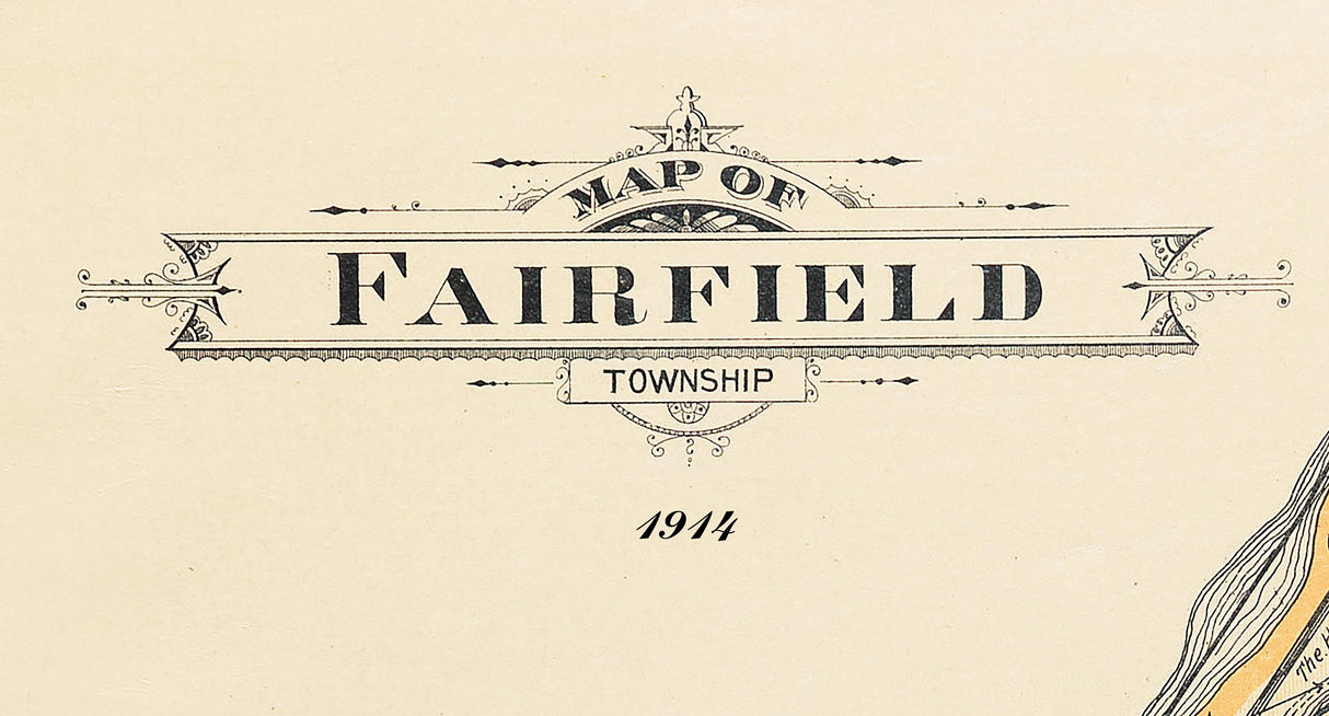 1914 Map of Fairfield Township Butler County Ohio