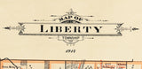 1914 Map of Liberty Township Butler County Ohio