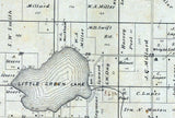 1875 Map of Green Lake Township Green Lake County Wisconsin