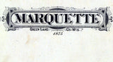 1875 Map of Kingston and Marquette Township Green Lake County Wisconsin